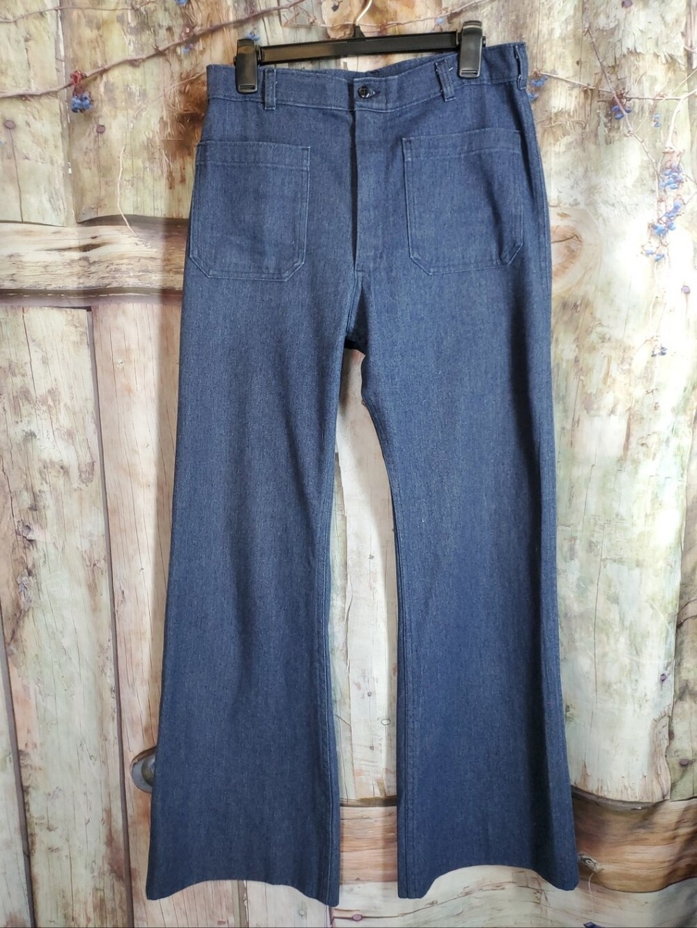 Vtg Mens Navy Sailor Pants 32 X 31 Navdungaree USA made